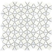 Emser Tile Marble - 12" x 12" Specialty Wall Tile - Polished Visual - Sold by Sheet (0.97 SF/Sheet) Winter Frost
