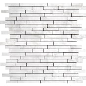 Emser Tile Marble - 12" x 13" Rectangle Wall Tile - Polished Visual - Sold by Sheet (1.1 SF/Sheet) Winter Frost
