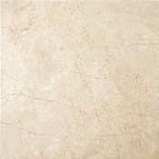 Emser Tile Marble - 12" x 12" Square Floor and Wall Tile - Polished Visual - Sold by Sheet (1 SF/Sheet) Crema Marfil Classico