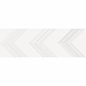 Emser Tile Sample Only of F02VERT-1030 Vertigo White Chevron