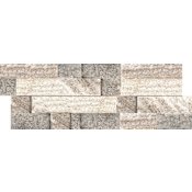 Emser Tile Slate - 6" x 24" Rectangle, Square Floor and Wall Tile - Textured Visual - Sold by Sheet (1 SF/Sheet) Cream Gold