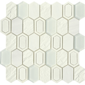 Emser Tile Literati - 12" x 12" Geometric Wall Tile - Textured Visual - Sold by Sheet (1 SF/Sheet) Irving