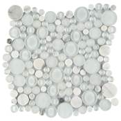 Emser Tile Lucente - 12" x 12" Circle Wall Tile - Textured Visual - Sold by Sheet (0.97 SF/Sheet) Ambrato
