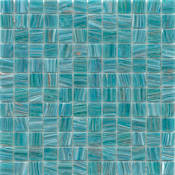 Emser Tile Swirl - 12" x 12" Square Wall Tile - Glossy Visual - Sold by Sheet (0.96 SF/Sheet) Teal