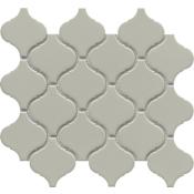 Emser Tile Influence - 10" x 11" Arabesque/Baroque Wall Tile - Glossy Visual - Sold by Sheet (0.72 SF/Sheet) Fawn