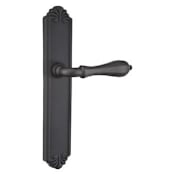 Emtek Lost Wax / Tuscany Bronze Door Configuration 1 Thumbturn Multi Point Trim Lever Set with American Cylinder Below Handle Flat Black
