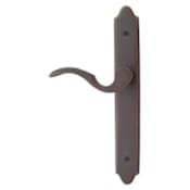 Emtek Classic Brass Door Configuration 1 Inactive Multi Point Narrow Trim Lever Set with American Cylinder Below Handle French Antique