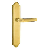 Emtek Classic Brass Door Configuration 1 Patio Multi Point Trim Lever Set with American Cylinder Below Handle French Antique