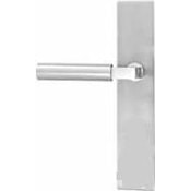 Emtek Brass Modern Door Configuration 1 Thumbturn Multi Point Trim Lever Set with American Cylinder Below Handle Brushed Stainless Steel