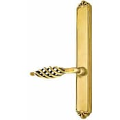 Emtek Designer Brass Door Configuration 2 Passage Multi Point Narrow Trim Lever Set with American Cylinder Above Handle French Antique