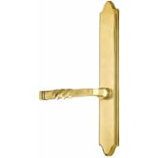 Emtek Classic Brass Door Configuration 4 Thumbturn Multi Point Narrow Trim Lever Set with American Cylinder Above Handle French Antique