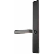 Emtek Brass Modern Door Configuration 4 Inactive Multi Point Narrow Trim Lever Set with American Cylinder Above Handle Oil Rubbed Bronze
