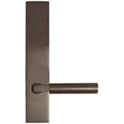 Emtek Brass Modern Door Configuration 4 Inactive Multi Point Trim Lever Set with American Cylinder Above Handle Oil Rubbed Bronze
