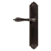 Emtek Lost Wax / Tuscany Bronze Door Configuration 6 Passage Multi Point Trim Lever Set with American Cylinder Below Handle Flat Black