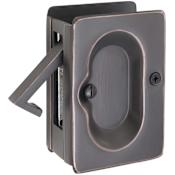 Emtek 3-1/2 Inch Passage Mortise Pocket Door Lock for 1-1/2" Thick Doors Oil Rubbed Bronze