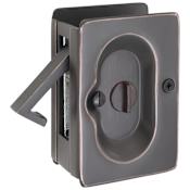 Emtek 3-1/2 Inch Solid Brass Privacy Mortise Pocket Door Lock for 1-5/8" Thick Doors Oil Rubbed Bronze