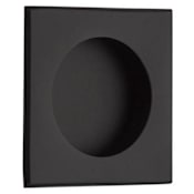 Emtek Square 2-1/2 Inch Square Flush Door Pull Flat Black