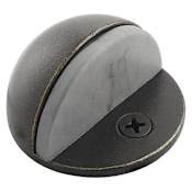 Emtek 1" Projection Solid Brass Half Dome Style Floor Mounted Door Stop Medium Bronze