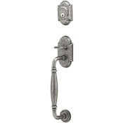 Emtek Normandy Single Cylinder Keyed Entry Wrought Steel Sectional Handleset Satin Steel