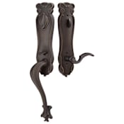 Emtek Single Cylinder Keyed Entry Tuscany Bronze Handleset Medium Bronze