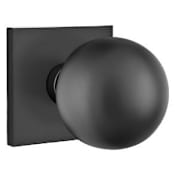 Emtek Orb Brass Modern Passage Knobset Flat Black