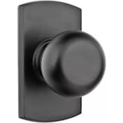 Emtek Winchester Reversible Non-Turning Two-Sided Dummy Door Knob Set from the Sandcast Bronze Collection Flat Black