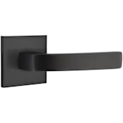 Emtek Breslin Privacy Door Lever Set from the Brass Modern Collection Flat Black