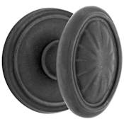 Emtek Parma Lost Wax Cast Bronze Passage Knobset Flat Black