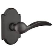 Emtek Durango Sandcast Bronze Privacy Leverset Flat Black