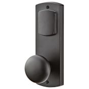 Emtek Missoula Dummy Set Sandcast Bronze Sideplate Flat Black