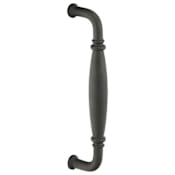 Emtek 8" Center to Center Wrought Steel Normandy Door Pull from the Wrought Steel Collection Flat Black