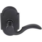 Emtek Cortina Brass Modern Passage Leverset Flat Black
