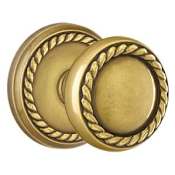 Emtek Rope Knob Designer Brass Passage Knobset French Antique
