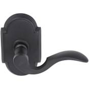 Emtek Cortina Brass Modern Privacy Leverset Flat Black