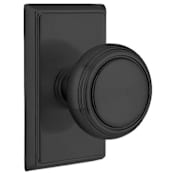 Emtek Norwich Classic Brass Privacy Door Knobset Flat Black