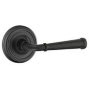 Emtek Merrimack Privacy Door Lever Set from the American Designer Collection Flat Black