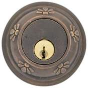 Emtek Tuscany Style Lost Wax Cast Bronze Double Cylinder Deadbolt Medium Bronze