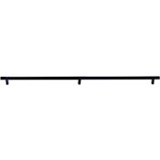 Emtek Smooth 36 Inch Center to Center Bar Appliance Pull with Rectangular Bar Stem from the SELECT Collection Flat Black / Flat Black Stem