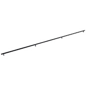 Emtek Knurled 54 Inch Center to Center Bar Appliance Pull with Rectangular Bar Stem from the SELECT Collection Flat Black / Flat Black Stem