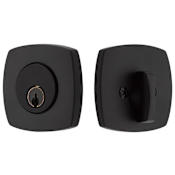 Emtek Urban Modern Single Cylinder Deadbolt Flat Black