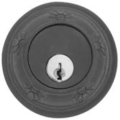 Emtek Tuscany Style Lost Wax Cast Bronze Single Cylinder Deadbolt Flat Black