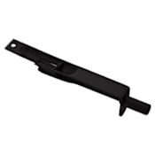 Emtek 6" Solid Brass Flush Bolt with Square Corners from the American Classic Collection Flat Black