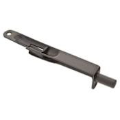 Emtek 6" Solid Brass Flush Bolt with 1/4" Radius Corners Flat Black
