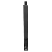 Emtek 12 Inch Solid Brass Flush Bolt with Square Corners Flat Black