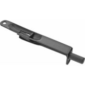 Emtek 4 Inch Flush Bolt with Square Corners Flat Black