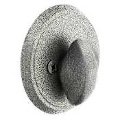 Emtek Round #2 Style Wrought Steel One Sided Deadbolt Satin Steel