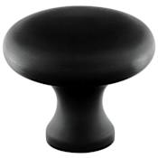 Emtek Providence 1-1/4 Inch Mushroom Cabinet Knob from the Traditional Collection Flat Black