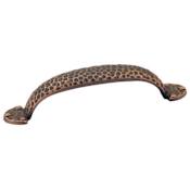 Emtek Hammered 3-1/2 Inch Center to Center Handle Cabinet Pull Oil Rubbed Bronze