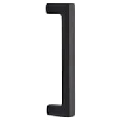 Emtek Wilshire 8 Inch Center to Center Door Pull from the Classic Brass Collection Flat Black