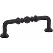 Emtek Spindle 3-1/2 Inch Center to Center Handle Cabinet Pull Flat Black